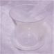 Вазон прозорий "Акварель" з блюдцем, діаметр 12см, об'єм 0.6л, Білий 113949 фото 1