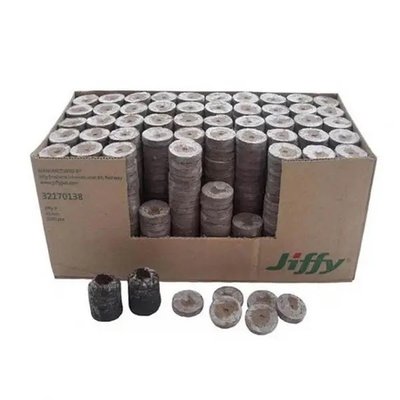 Торф'яні таблетки Jiffy діаметр 24 мм, коробка 2000 шт. 115422 фото