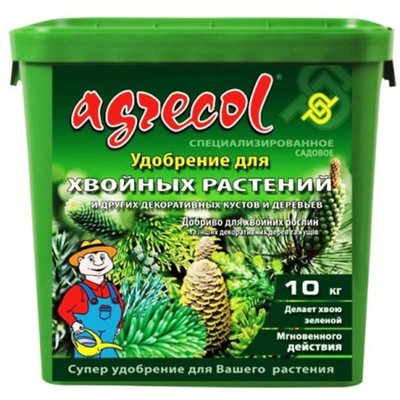 Добриво для хвойних рослин 14-14-21 Agrecol, 10 кг 115473 фото