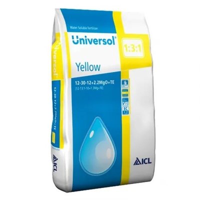 Добриво Universol Yellow 12-30-12+2.2MgO+Te, мішок 25 кг 115326 фото