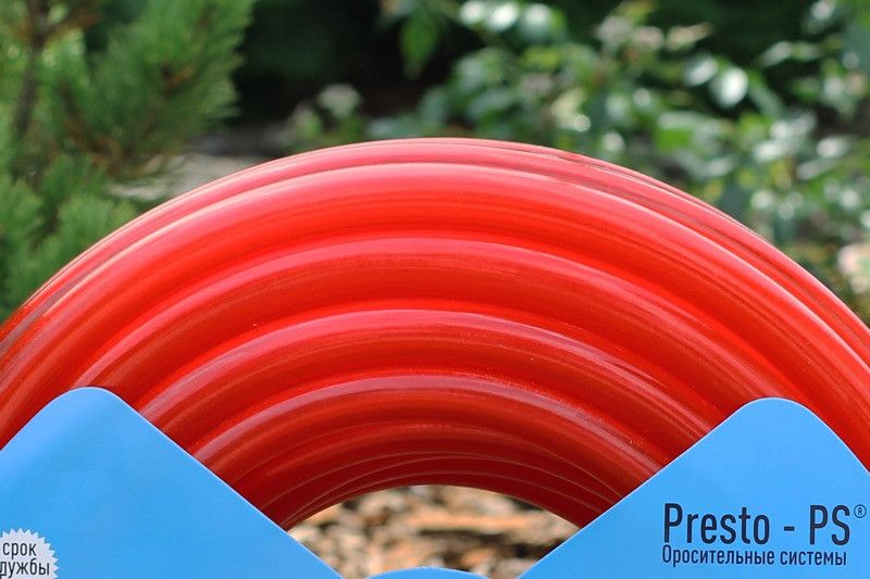 Шланг поливальний Presto-PS силікон садовий Caramel (червоний) діаметр 3/4 дюйма, довжина 20 м (SE-3/4 20) SE-3/4 20 фото