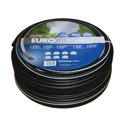 Шланг садовий Tecnotubi Euro Guip Black для поливання діаметр 1 дюйм, довжина 25 м (EGB 1 25) EGB 1 25 фото