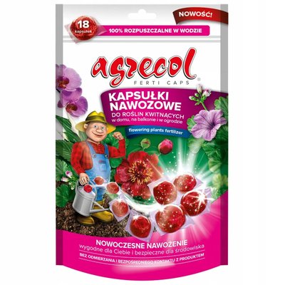 Удобрение в капсулах для цветущих растений Agrecol, 18 шт. 115432 фото