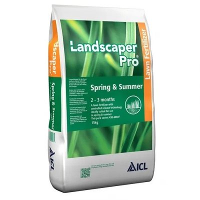 Добриво для газону LadscaperPro Spring&Summer (2-3М) 20-0-7 ICL, мішок 15 кг 115332 фото
