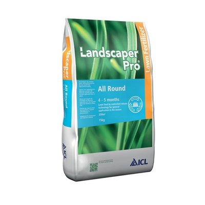 Добриво для газону LadscaperPro All Round (4-5М) 24-5-8 ICL, мішок 15 кг 115334 фото