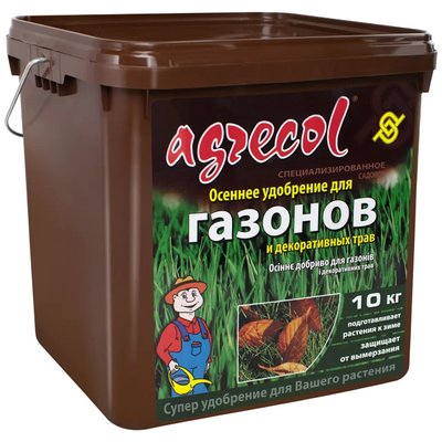 Добриво для газону осіннє 0-8-30 Agrecol, 10 кг 115451 фото