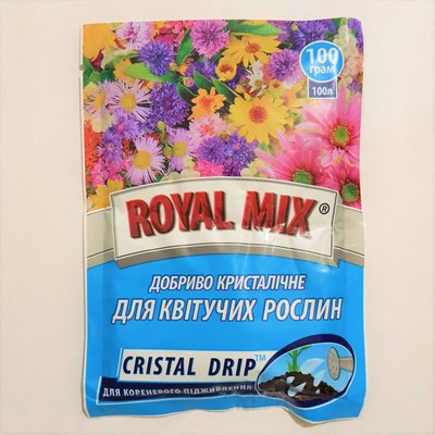 Удобрение для цветущих растений "Royal Mix Cristal drip", 100 г 114981 фото