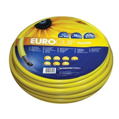 Шланг садовий Tecnotubi Euro Guip Yellow для поливу діаметр 1/2 дюйма, довжина 20 м (EGY 1/2 20) EGY 1/2 20 фото