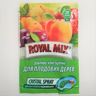 Добриво для плодових "Royal Mix Cristal Spray", 20 г 115001 фото