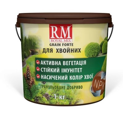 Комплексное удобрение для Хвойных (весна, лето) Royal mix Grane Forte, 1 кг 114657 фото