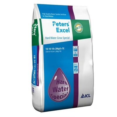 Удобрение Peters Excel Hard Water Grow Special 18-10-18, мешок 15 кг 115316 фото